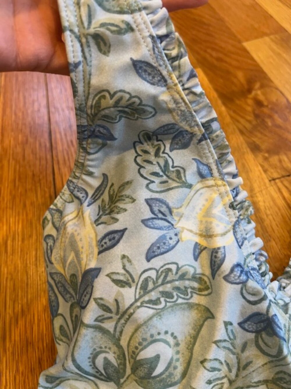 summersalt Blue and White Floral One-Piece Swimsuit - Picture 7 of 7